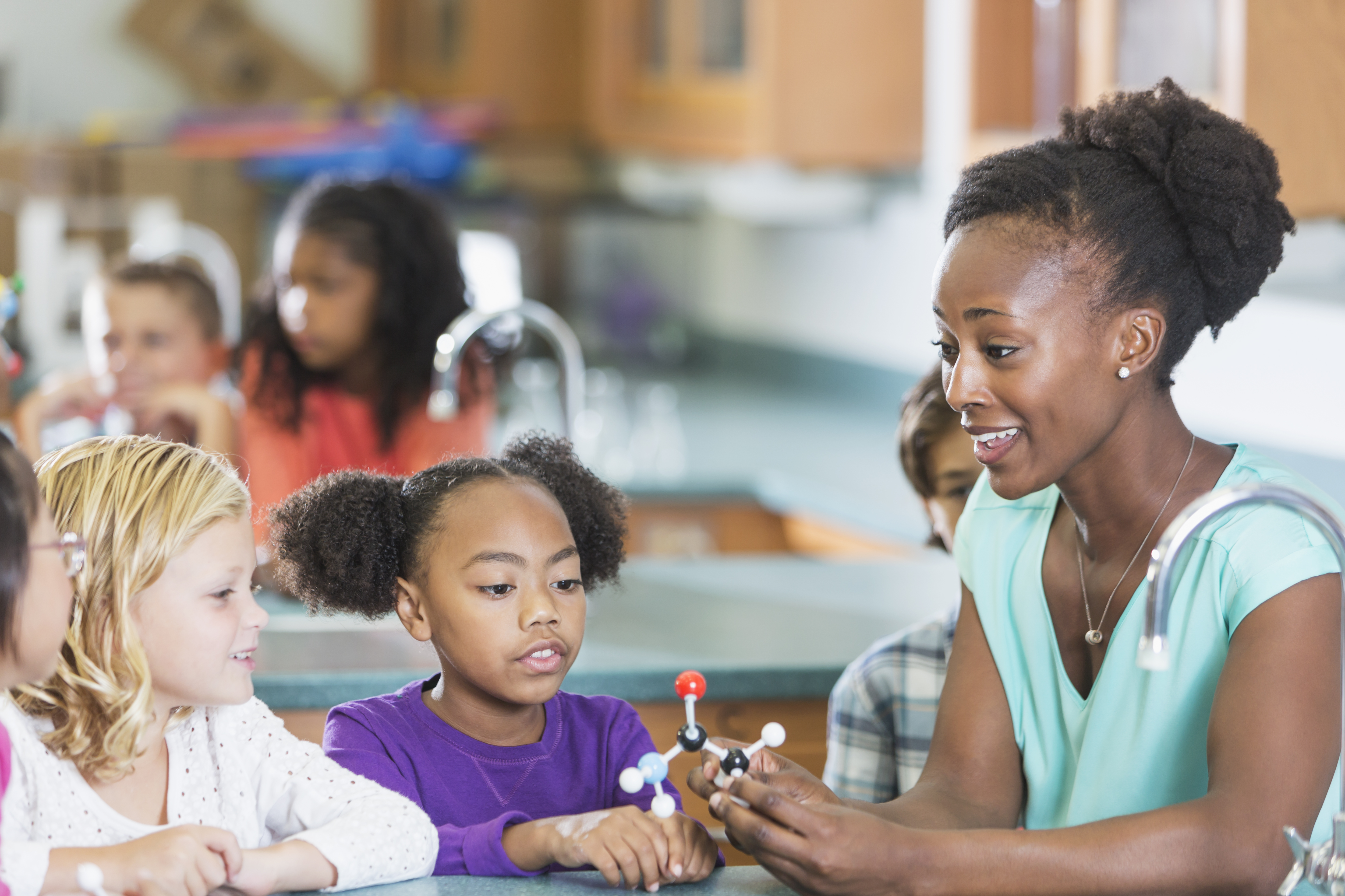 teacher and students